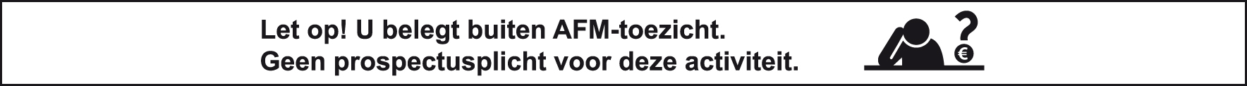 AFM-vrijstellingsvermelding: geen prospectusplicht, buiten AFM-toezicht